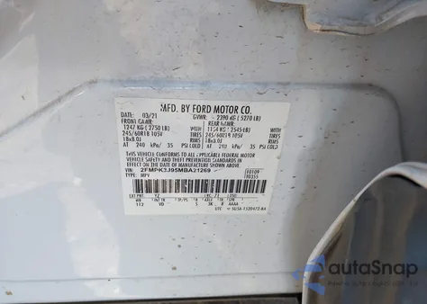 2021 Ford Edge Sel from USA, damaged, VIN 2FMPK3J95MBA21269